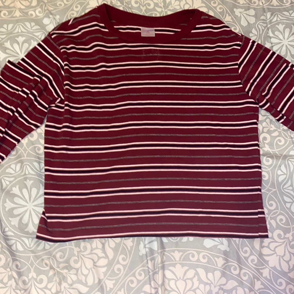 Striped red shirt
